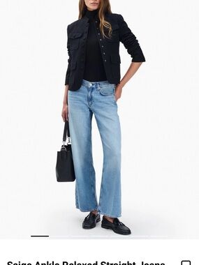 rag & bone Light Blue Straight-Leg Jeans